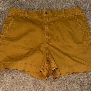 LOFT Golden Brown Twill Shorts size 12